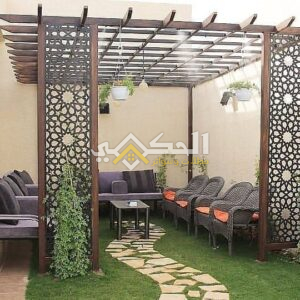 برجولات خشبية خارجية