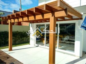 برجولات خشبية للبلكونات