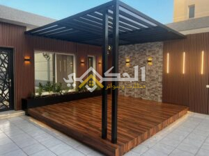 انواع البرجولات الخشبية