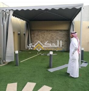 مظلات جلسات حدائق خشبية