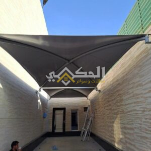 مظلات ممرات حديد