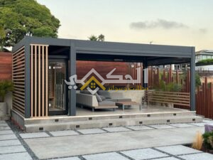 تركيب برجولات خشبية للحدائق