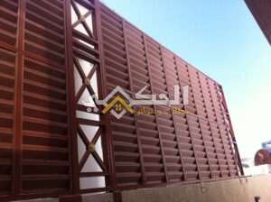 سواتر بلاستيك خشبي