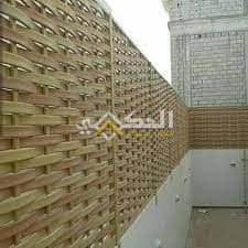 سواتر خشب بلاستيكي