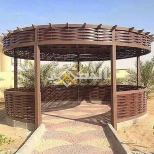 مظلات خشب بلاستيكي