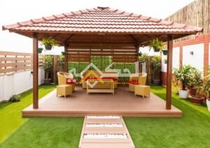 اشكال مظلات خشب بلاستيكية