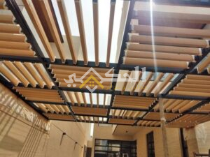 مظلات خشب بلاستيكي