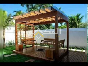 مظلات خشب بلاستيكي