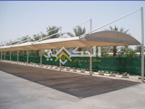 مظلات مشاريع سيارات قماش PVC