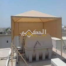 مظلات خزانات حديد