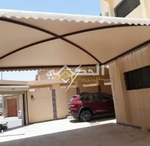 مظلات اكس فريم قماش مستورد بي في سي وبولي ايثيلين