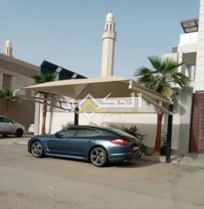 تركيب مظلات سيارات حي النرجس