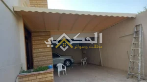 مظلات سيارات حي المطار