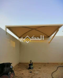 أحدث تصاميم وأشكال مظلات وسواتر حي المطار