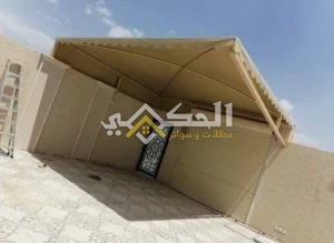 تركيب أحدث أشكال مظلات برجولات في حي السعادة